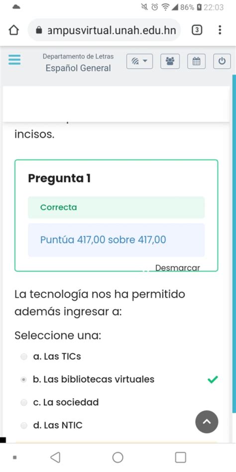 Examen 1 español nixon - Comenzado el jueves, 8 de octubre de 2020, 17