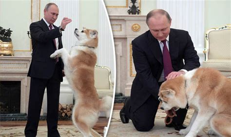 Vladimir Putin: Russian leader makes strict guard dog beg for treat ...