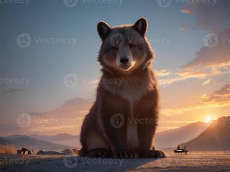 a cute bear cub 22773644 Stock Photo at Vecteezy