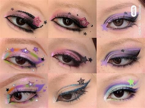 Colorful Eye Makeup Inspiration | Cute and Creative Eyeliner Looks