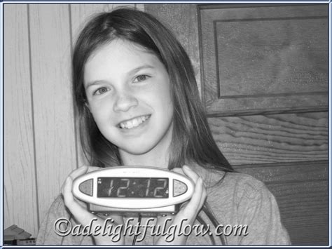 My 12 Year-Old at 12:12 on 12-12-12 ⋆ A Delightful Glow