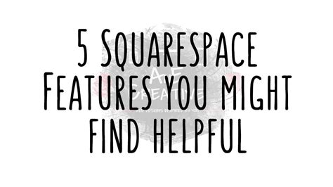 5 Squarespace Features That you May or May Not Know - YouTube