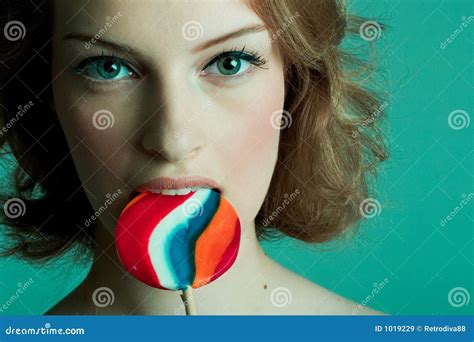 Lollipop Girl stock image. Image of cute, european, female - 1019229