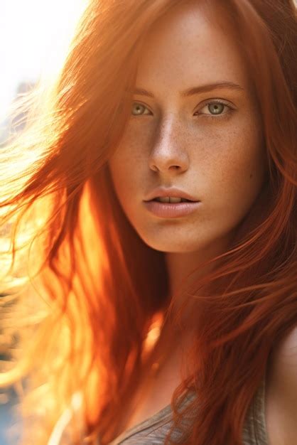 Premium AI Image | Portrait of beautiful woman during the sunset