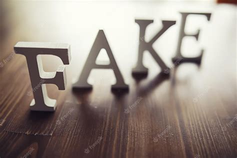 Premium Photo | The letters spelled the word fake the concept of modern ...