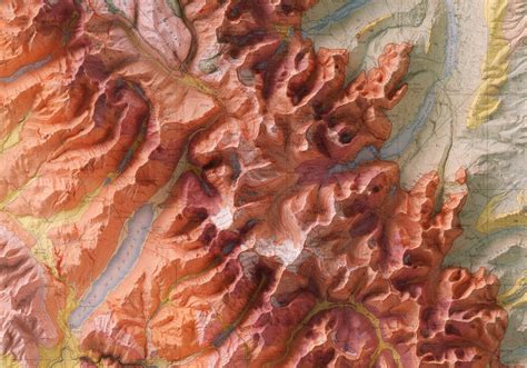 Geologic Map of Glacier National Park, Montana Digitally Remastered ...