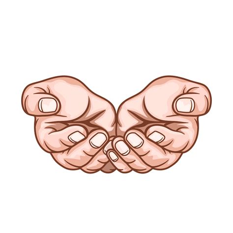 Praying hand with religious faith and belief in god on white background ...