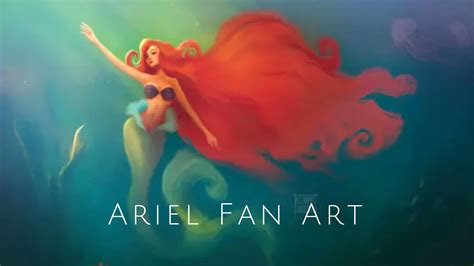 10 Best Ariel Fan Art Illistrations And Where To Buy Them!