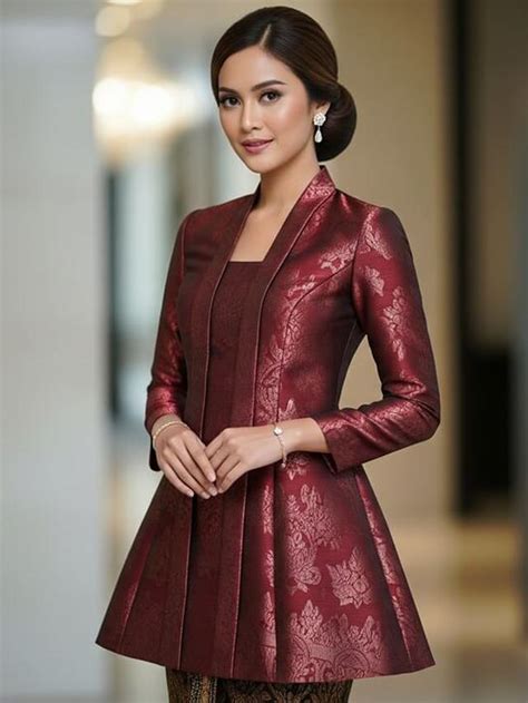 model kebaya warna netral  kondangan  tampil elegan