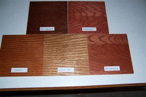 finally    testing varathane stain samples finishing