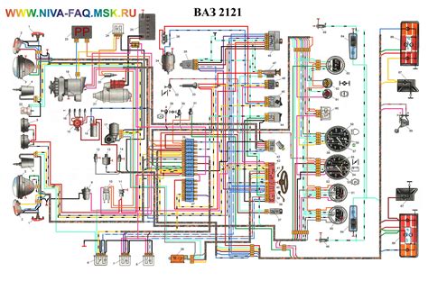 Электрическая схема ВАЗ-2121