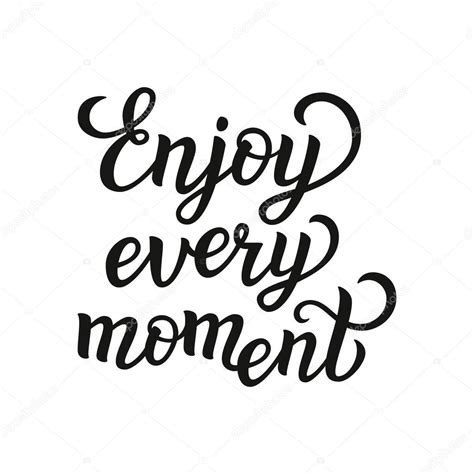 "Enjoy every moment" poster — Stock Vector © vicgripas #105359556