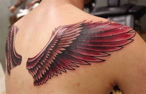 Tattoo • Подборка тату: Крылья на спине (57 фото)