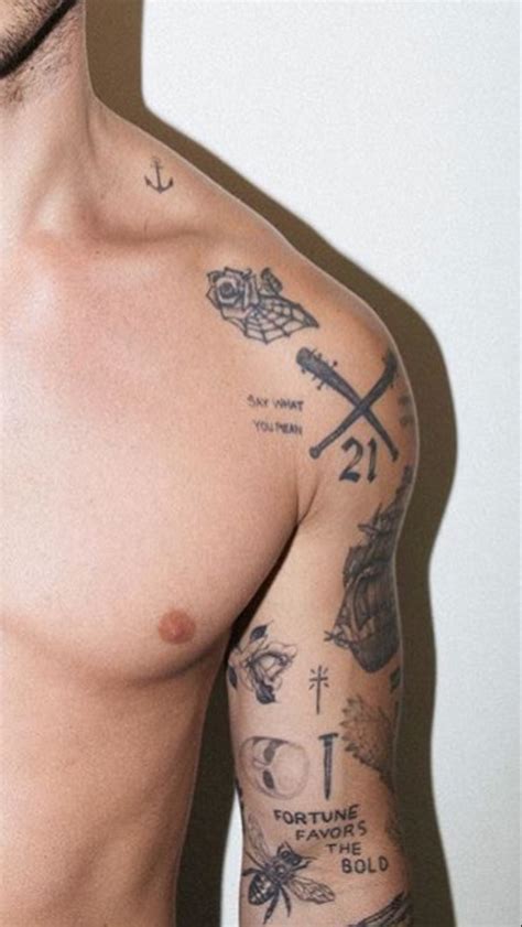 Fortune Favours The Bold Tattoo - Printable Computer Tools