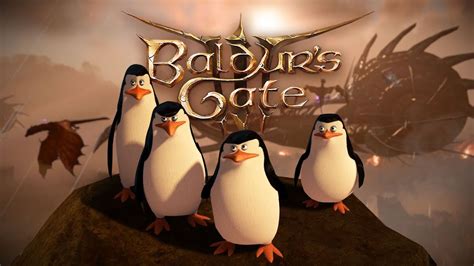 Пінгвіни Мадагаскару в Baldur's Gate 3. Пінгвіни в Брамі Балдура - YouTube