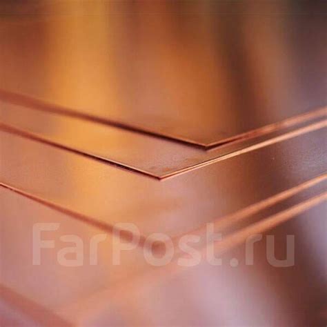 Медный лист М1 3.9x1000x1500 мм ГОСТ 1173-2006, под заказ. Цена: 500 ...