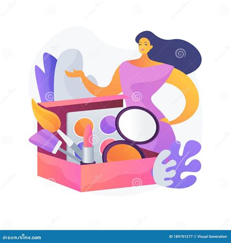 Beauty Box Abstract Concept Vector Illustration. Stock Vector