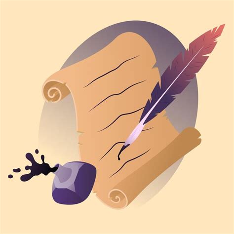 ancient writing scroll vector art icons  graphics