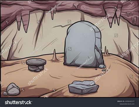 cave background vector clip art illustration stock vector royalty