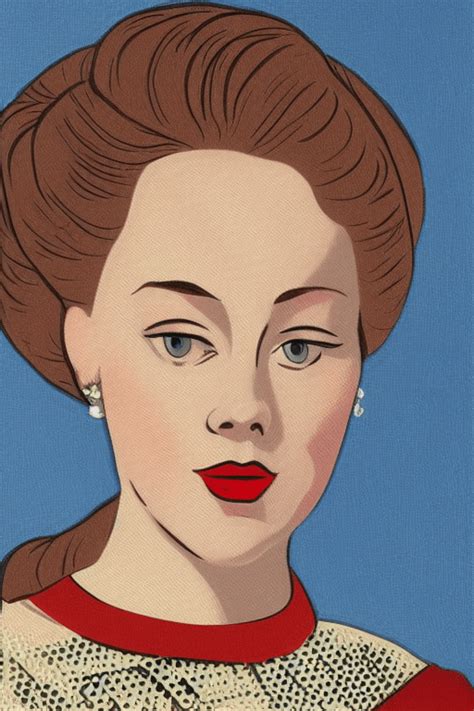 Alexandra Feodorovna Painted in the Style of Roy Lichtenstein ...