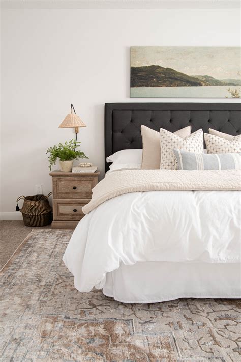 Spring Bedroom Ideas and a New Area Rug - Caitlin Marie Design