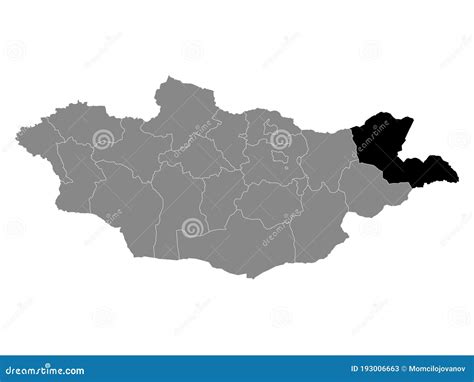 Location Map Of Dornod Province Cartoon Vector | CartoonDealer.com ...