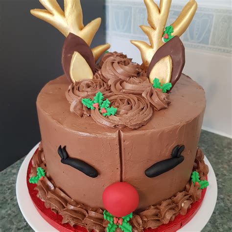 christmas birthday cake