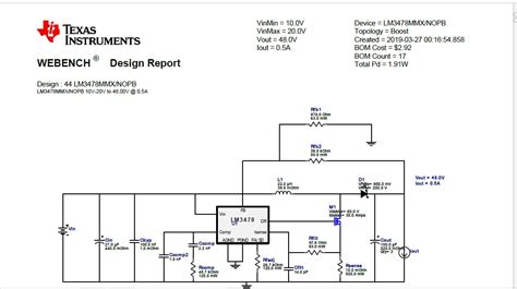 LM3478 48V boost converter - Electrical Engineering Stack Exchange