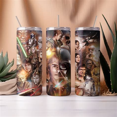 Star Wars Tumbler Wrap Bundle | 20 Oz Star Wars Quencher Tumbler PNG