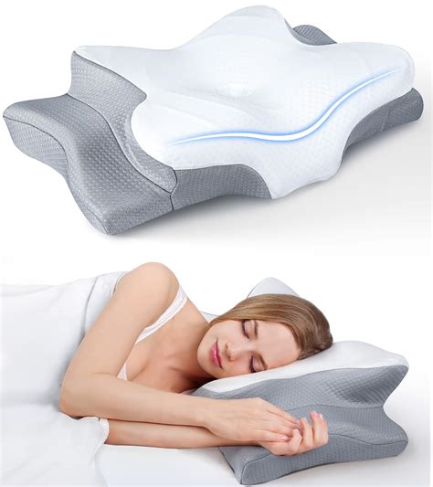 Snapklik.com : Ultra Pain Relief Cooling Pillow For Neck Support