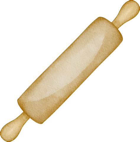 watercolor rolling pin kitchen clip art 36906243 PNG
