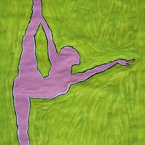 nude yoga girl green painting  stormm bradshaw fine art america