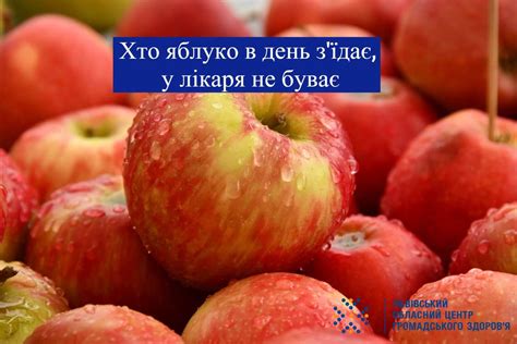 Чим корисні яблука - Львівський обласний центр громадського здоров'я