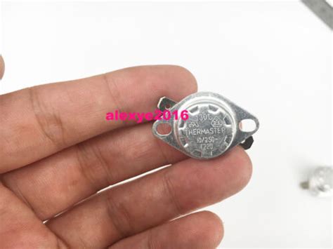 1 PCS THERMASTER 130°C Thermo Fuse Thermistor Switch 130 Degrees 10 ...