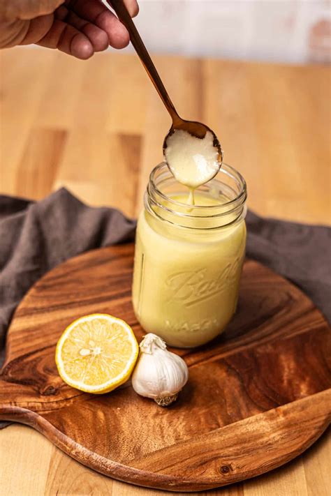 Cava Garlic Dressing Recipe (Toum Garlic Sauce) - Legally Healthy Blonde