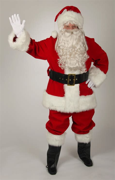 The Costume Center 7-piece Regal Red Velvet Santa Christmas Suit
