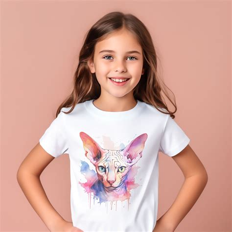 Уникална тениска с котка Сфинкс 2