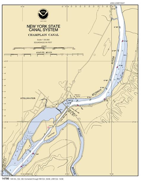 HUDSON RIVER - HOOSIC RIVER nautical chart - ΝΟΑΑ Charts - maps