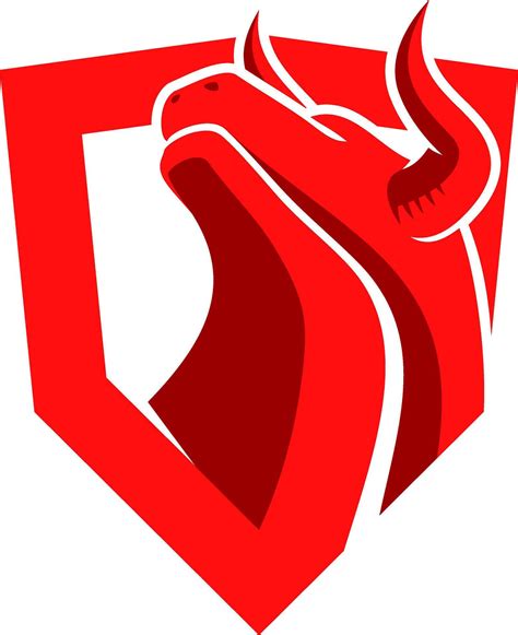 bull shield logo design  vector art  vecteezy