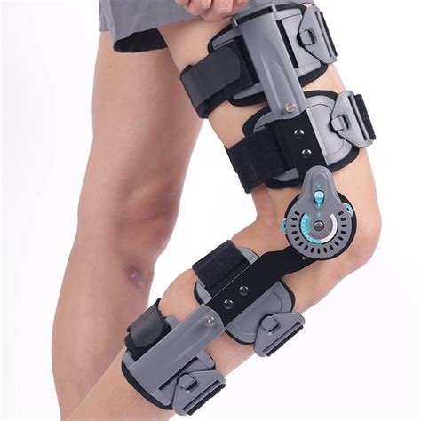 orthomen rom post op knee brace adjustable hinged leg support orthosis