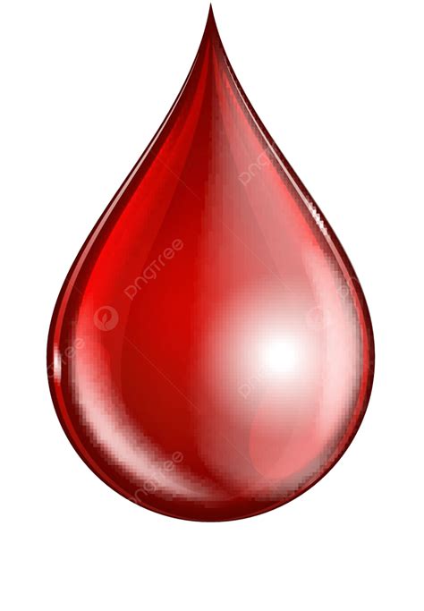 Blood Drop Isolated On White Background Icon Concept Medicine Vector ...