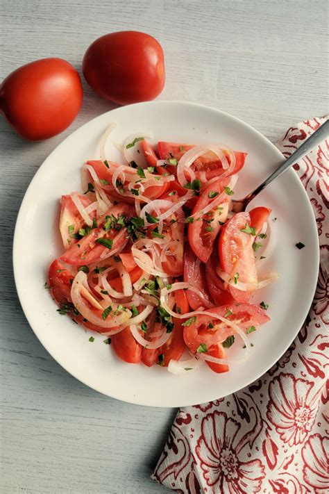 Chilean Salad (Ensalada chilena) - | Bakersbeans (Wanda Baker)