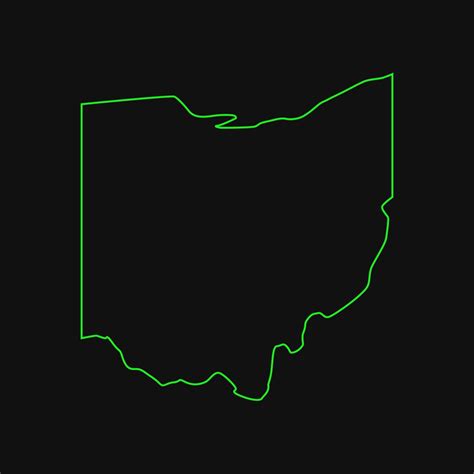 Ohio map illustrated 8531353 Vector Art at Vecteezy