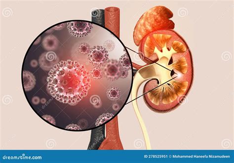 Kidney Disease Concept. Viral Infection Stock Illustration - Illustration of dialysis, infection ...