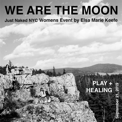 Just Naked on Twitter: "WE ARE THE MOON 🌝 with Elsa Marie Keefe