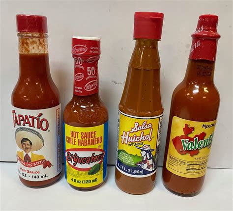Amazon.com: Paquete de botellas de salsa picante mexicana 4 piezas