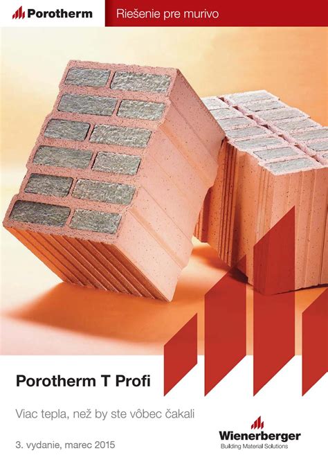 Porotherm T Profi by Wienerberger AG - Issuu