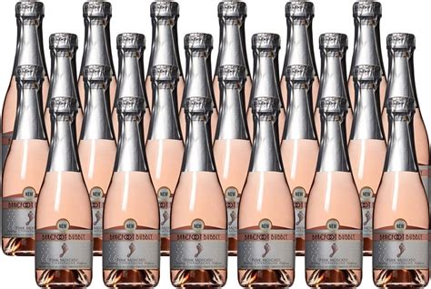 Barefoot Bubbly California Pink Moscato Sparkling Mini Wine Bottles, 24 ...