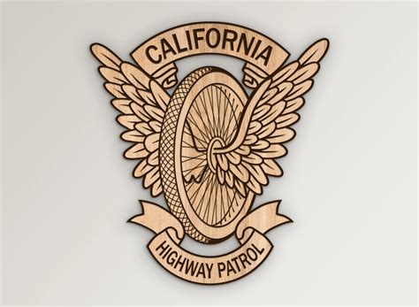 California Highway Patrol CHP Motorcycle Wings SVG Vector Files | Vector911
