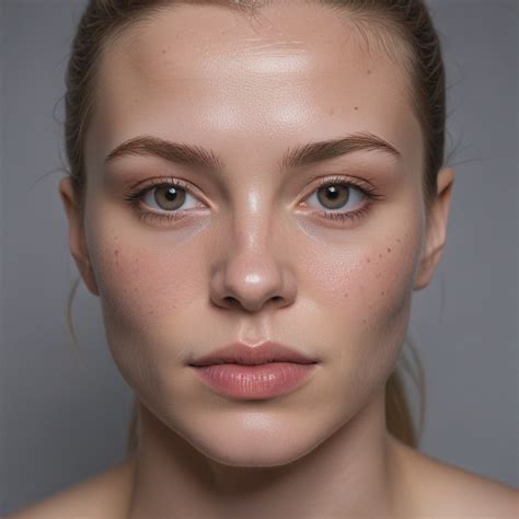 natural beauty  close  portrait   young womans radiant face